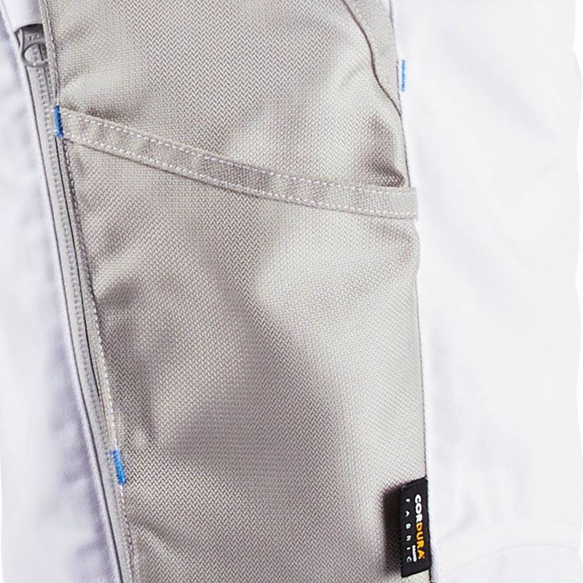 Pantalons de travail: Salopette e.s.motion 2020 + blanc/bleu gentiane 2