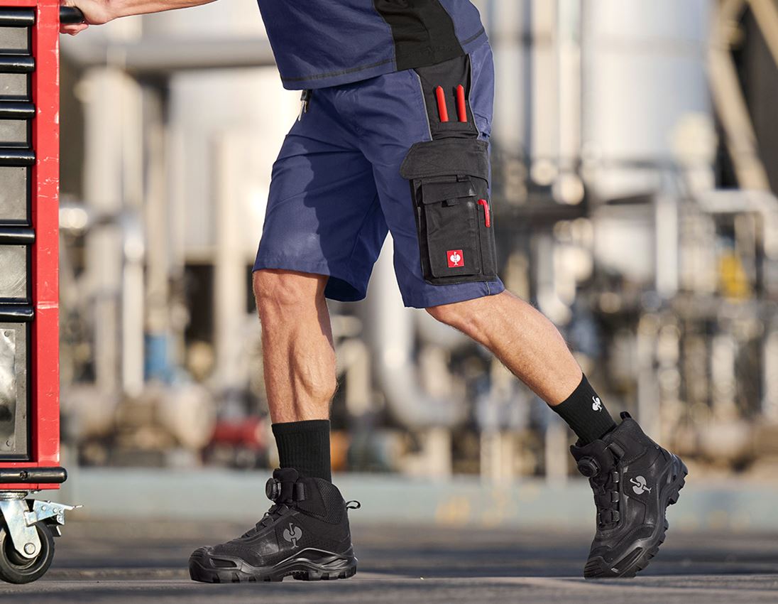 Pantalons de travail: Short e.s.active + bleu foncé/noir 1