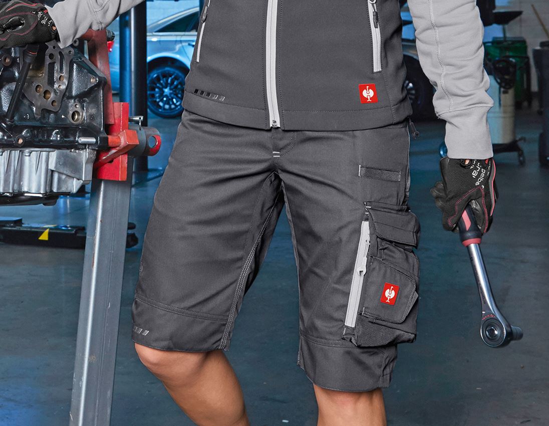 Pantalons de travail: Short e.s.motion 2020, femmes + anthracite/platine 1