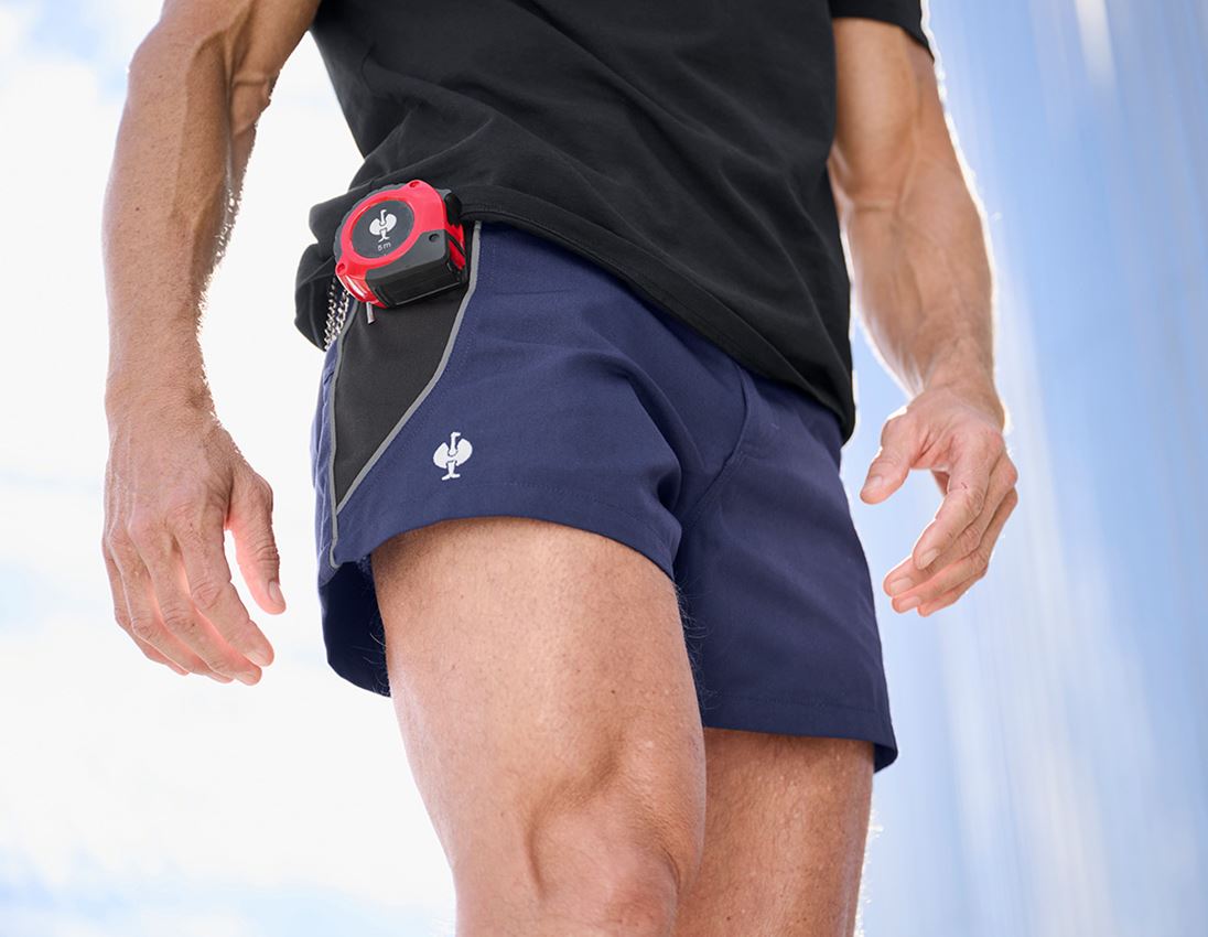 Pantalons de travail: X-Short e.s.active + bleu foncé/noir 3