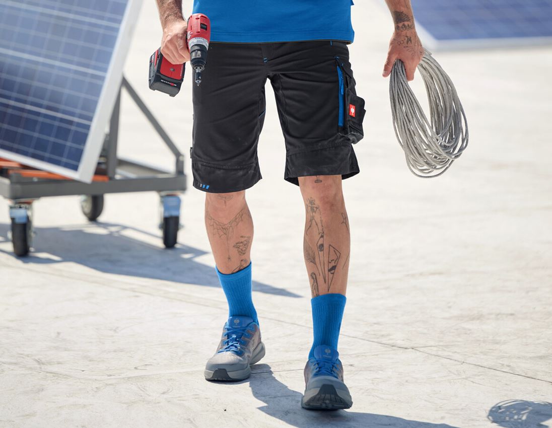 Hosen: Short e.s.motion 2020 + graphit/enzianblau