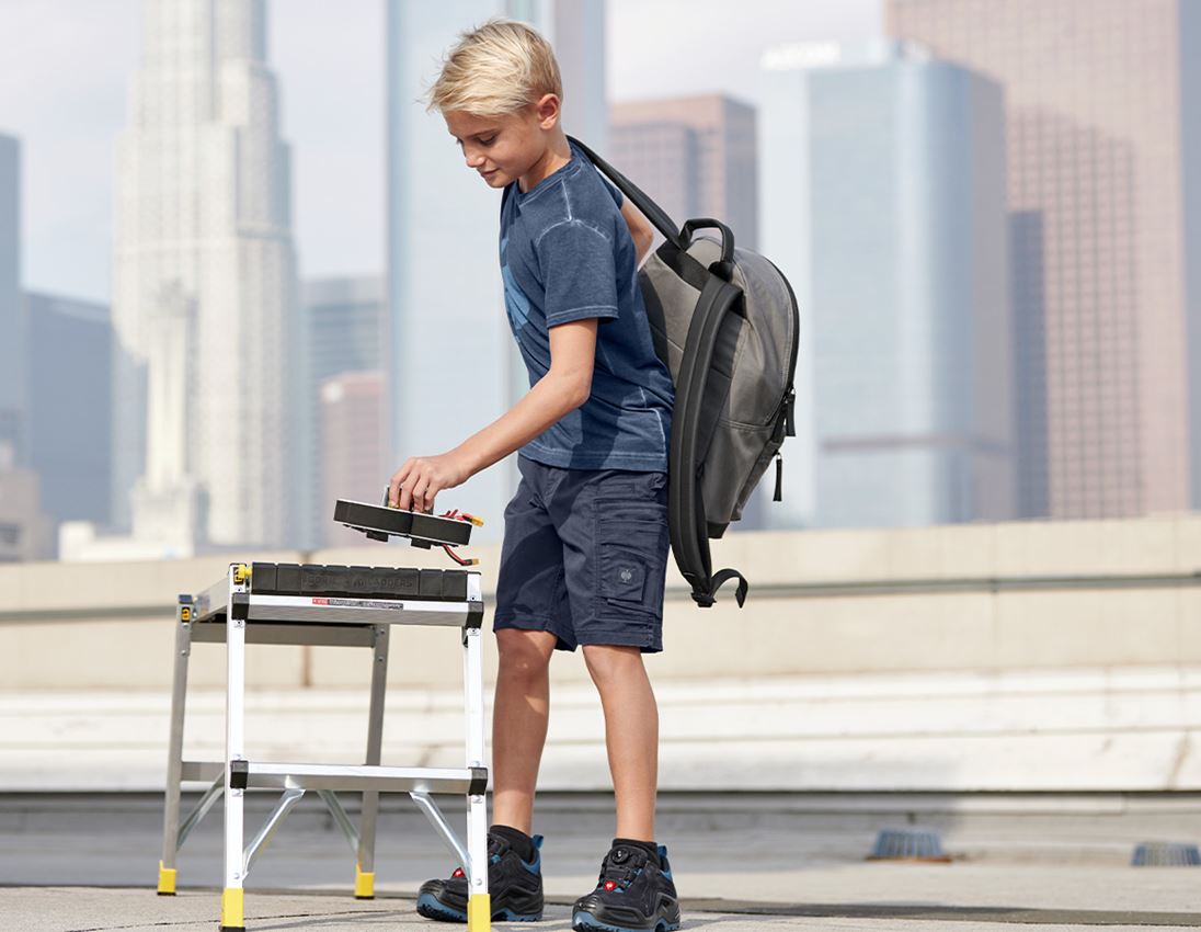 Shorts: Short e.s.motion ten, enfants + bleu ardoise 1