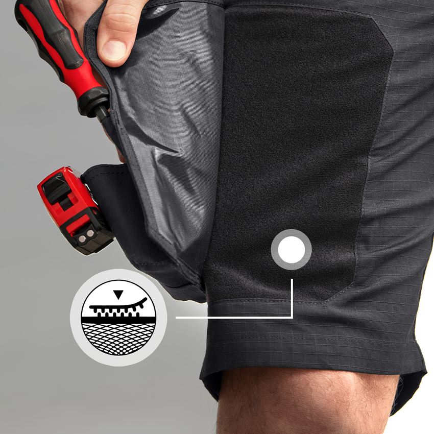 Pantalons de travail: Short e.s.tool concept + noir 2