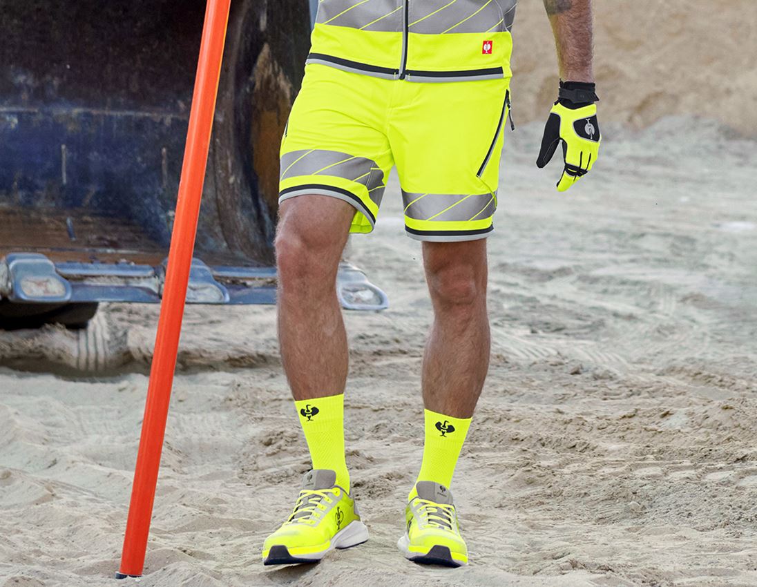 Hosen: Reflex Funktions Short e.s.ambition + warngelb/anthrazit