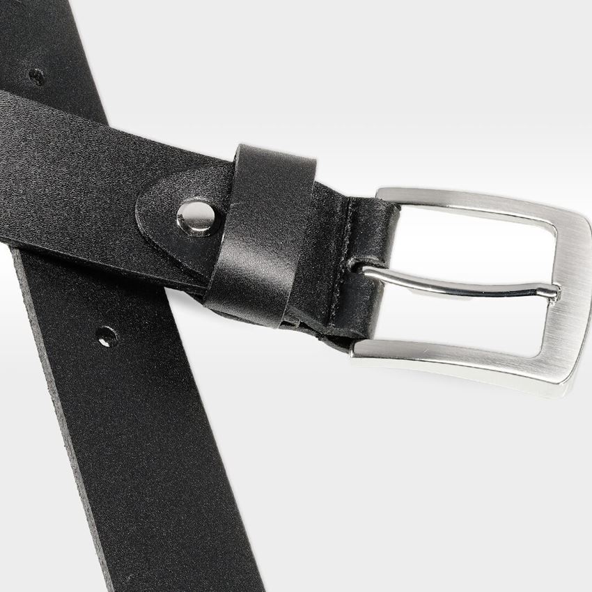 Accessoires: Ceinturon en cuir Montana + noir 2
