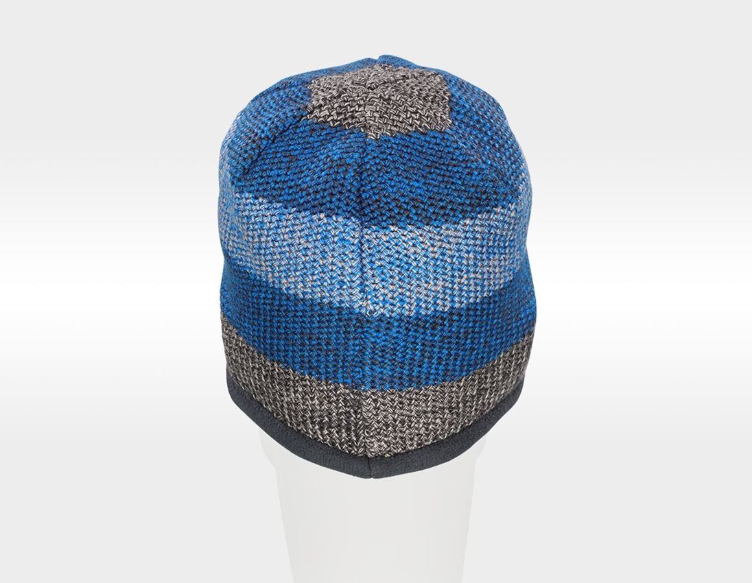 Thèmes: Bonnet tricoté e.s.motion 2020 + graphite/bleu gentiane 5