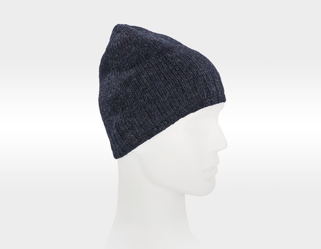 Accessoires: e.s. Grobstrickmütze + nachtblau 3