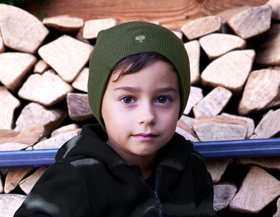 Idées de cadeaux: Bonnet tricoté e.s.motion ten, enfants + vert camouflage