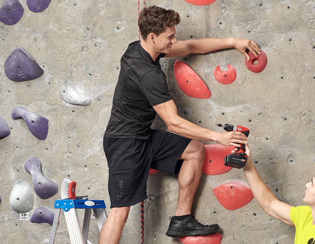 Hauts: T-Shirt seamless e.s.trail + noir mélange 1