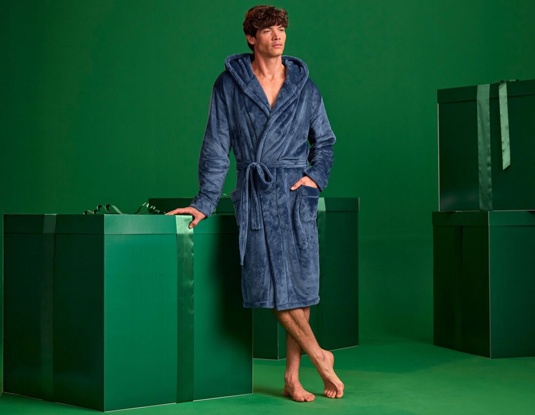 Bekleidung: e.s. Bademantel + nordicblau