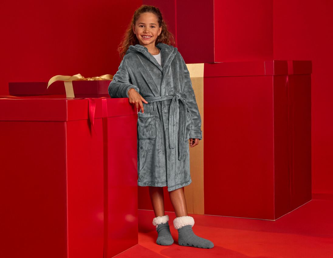 Bekleidung: e.s. Bademantel, Kinder + nordicgrau