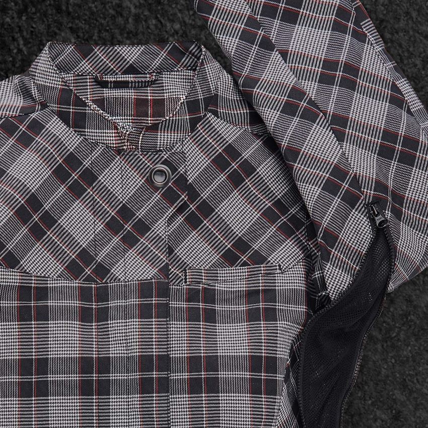 Jacken: Berufsjacke langarm e.s.fusion, Damen + schwarz/weiß/rot 2