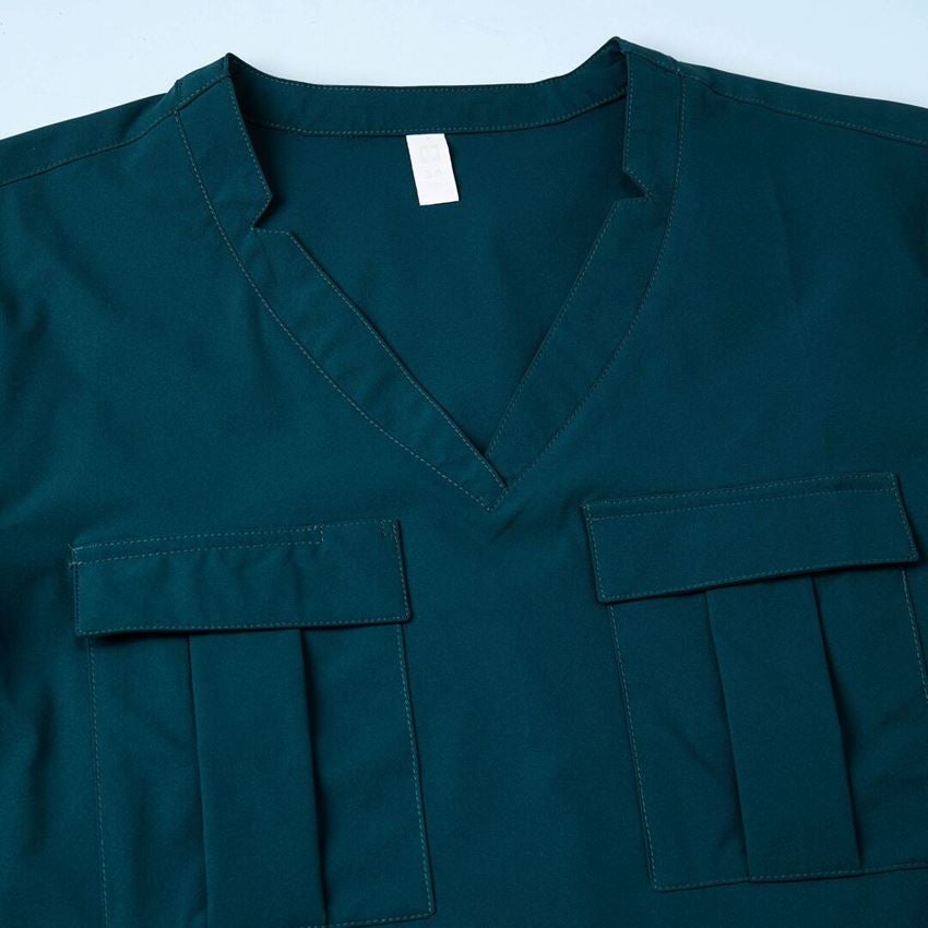 Bekleidung: Double-Pocket Shirt e.s.avida, Damen + seeblau 2