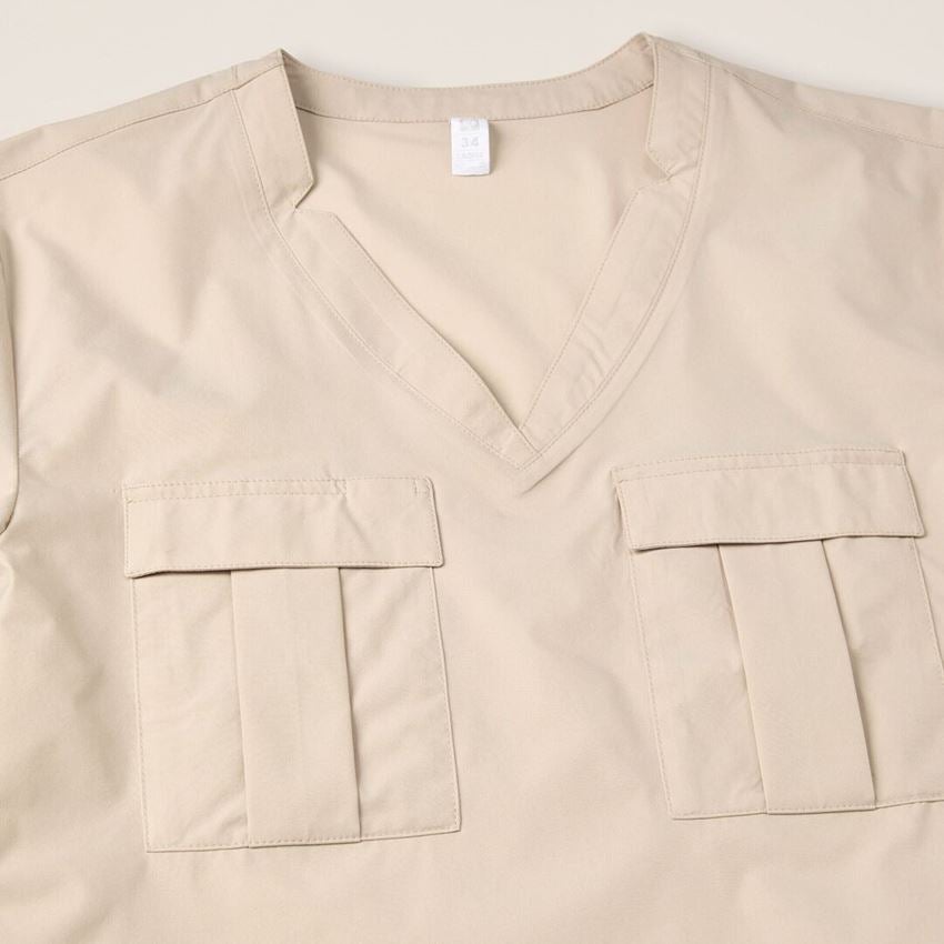 Bekleidung: Double-Pocket Shirt e.s.avida, Damen + jurabeige 2