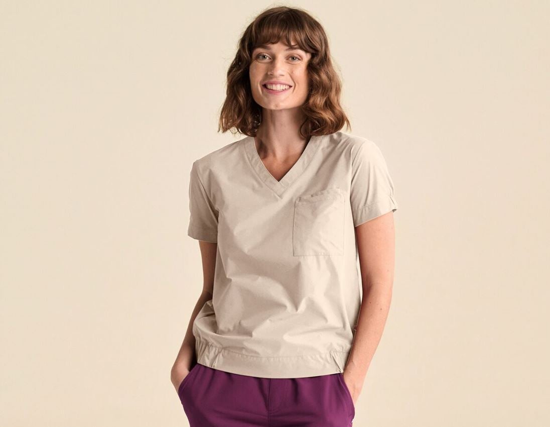Shirts & Co.: Pocket Shirt e.s.avida, Damen + jurabeige
