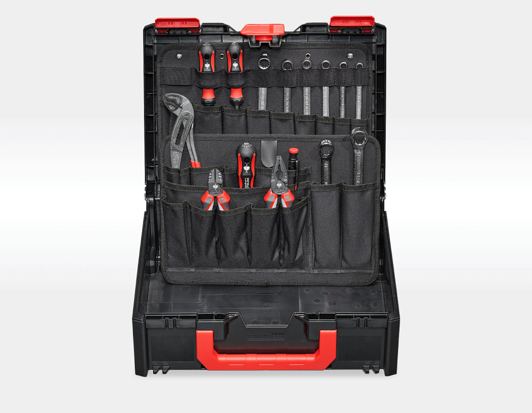 Système STRAUSSbox: Panneau à outils lot de 2 STRAUSSbox midi 2