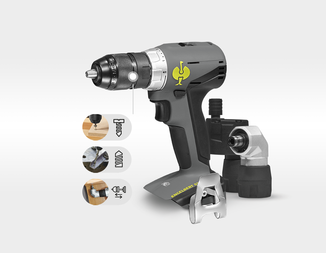Outils électriques: 18,0 V Perceuse-visseuse multiple sur batterie M + gris basalte/jaune acide