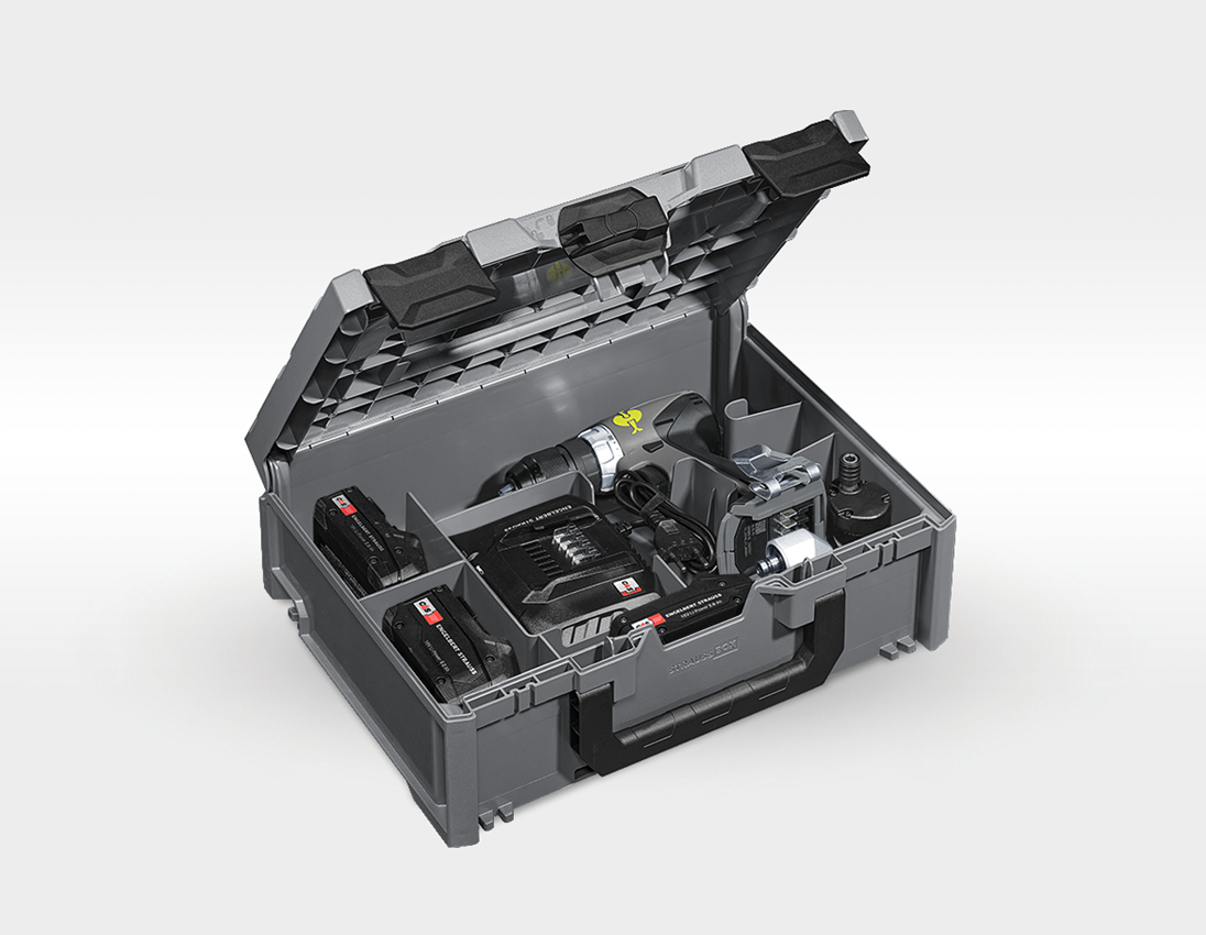 Outils électriques: 18,0 V Perceuse-visseuse multiple sur batterie M + gris basalte/jaune acide 2