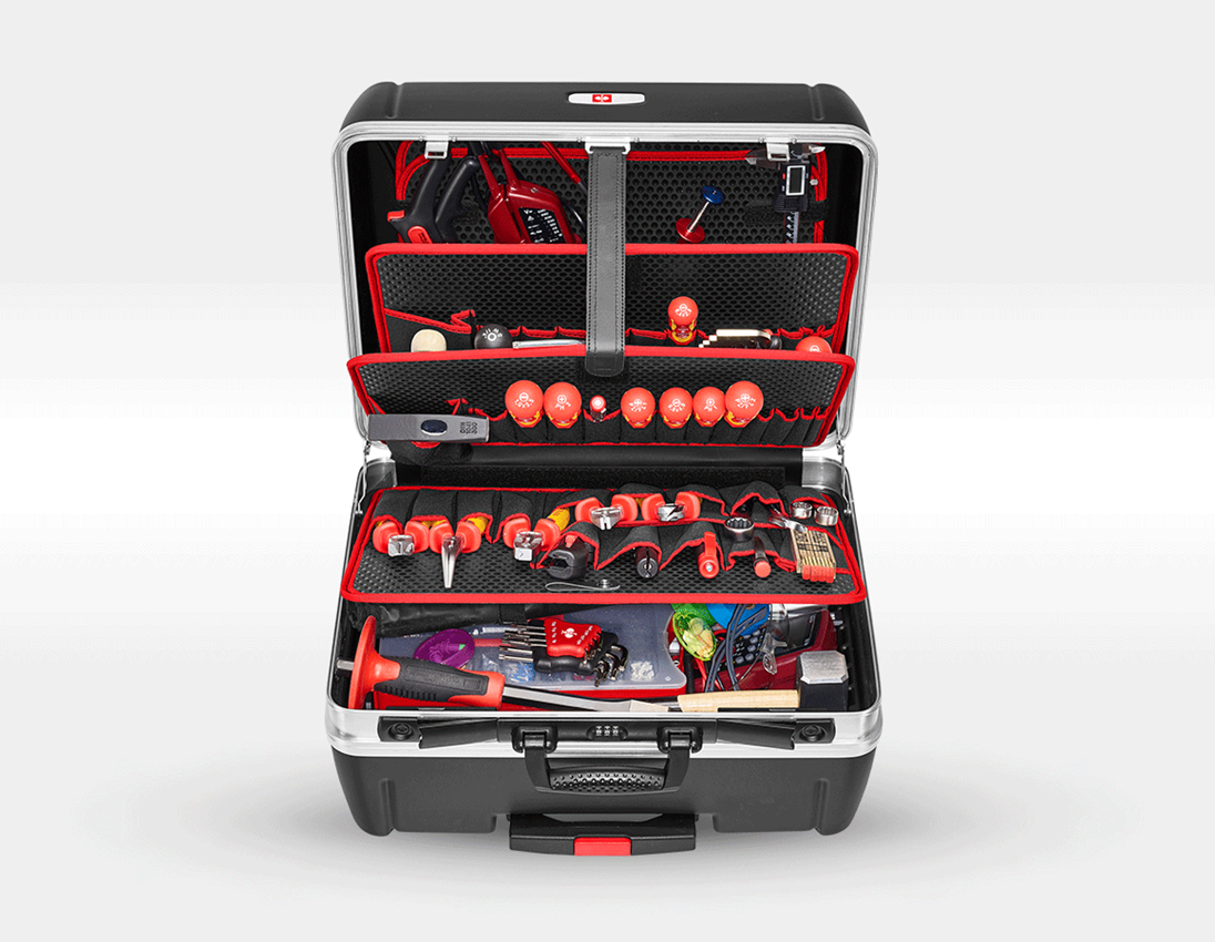 Werkzeugkoffer: Werkzeug-Set Elektro Meister inkl. Werkzeugtrolley