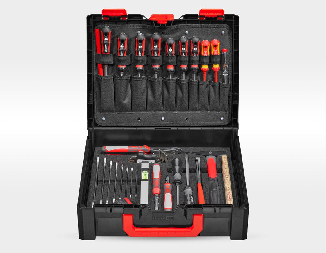 Clé à douille: Jeu d'outils STRAUSSbox Allround pro 1/4" + 1/2"
