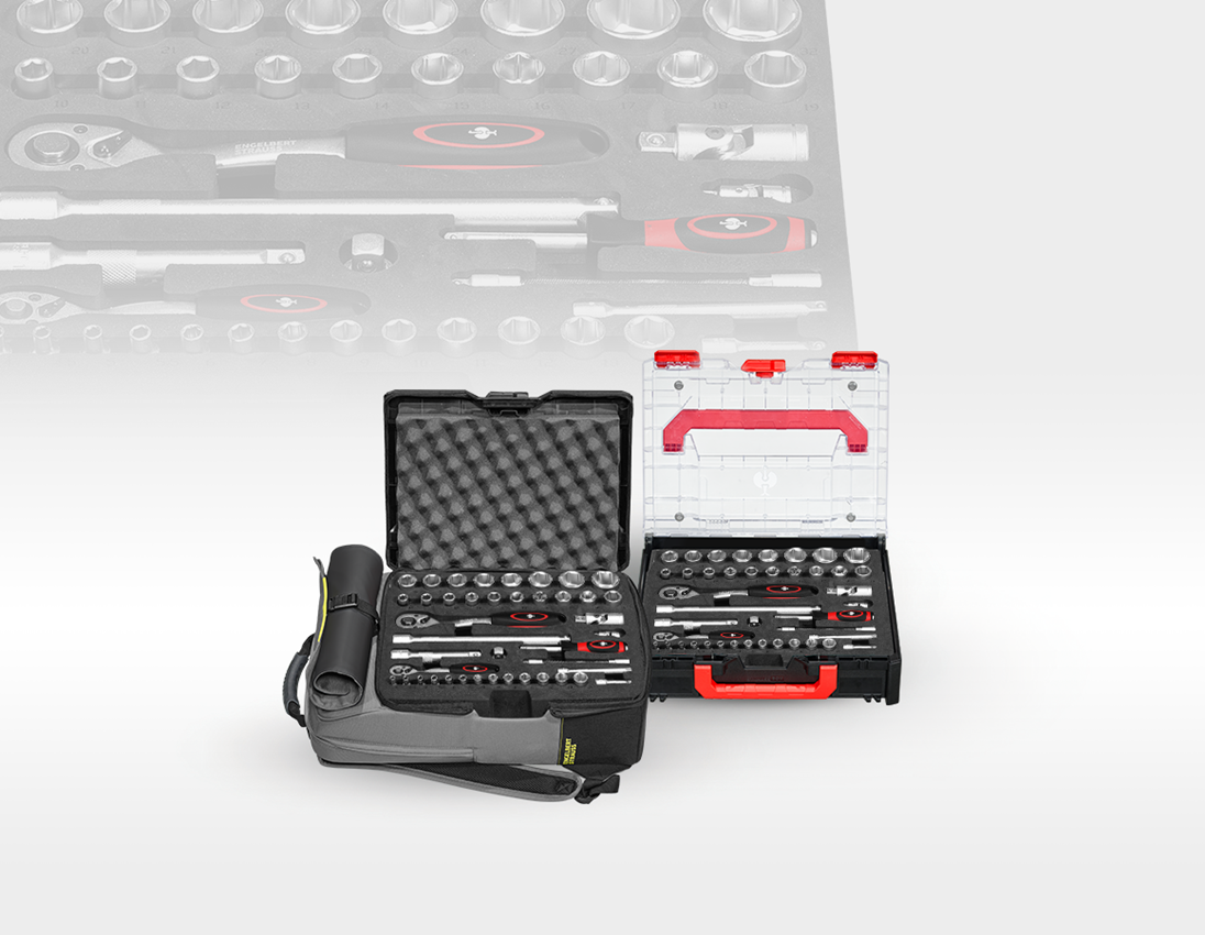 STRAUSSbox System: Steckschl.-Einlage 1/4" + 1/2" Classic midi