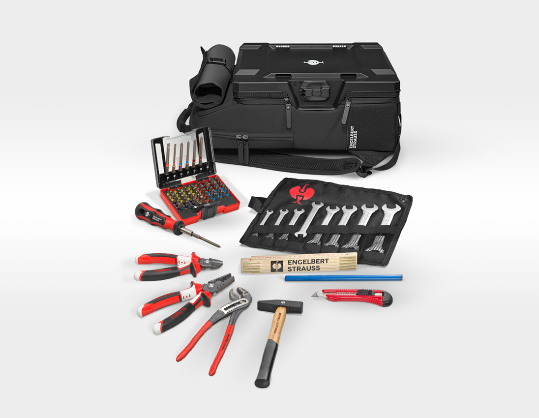 Werkzeuge: Einlage Allround Classic + STRAUSSbox Rucksack + schwarz 1