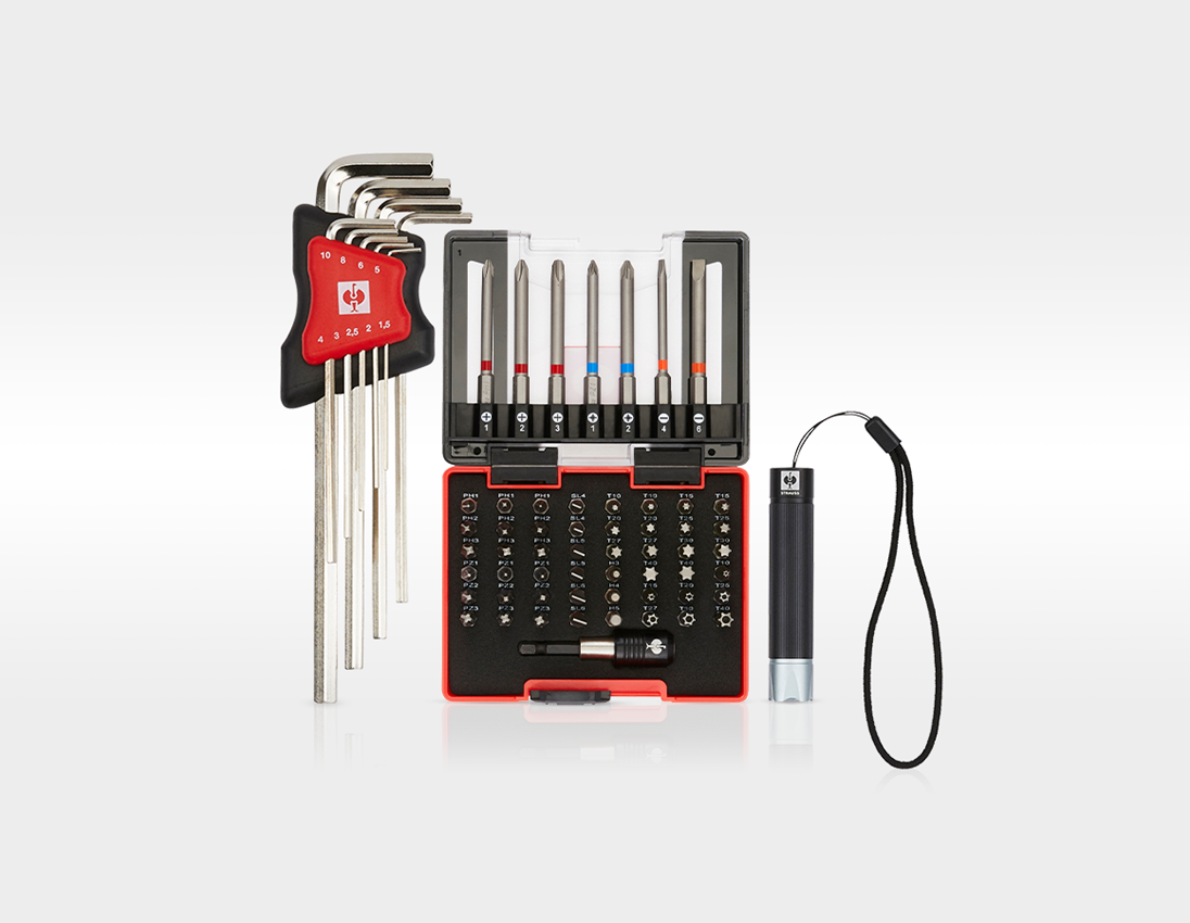Système STRAUSSbox: Set d'outils Allr. pro avec STRAUSSbox + gris basalte/jaune acide 7