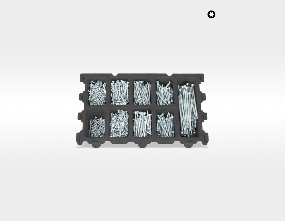STRAUSSbox System: STRAUSSbox small Schrauben + 1/4" Steckschl. Set 2