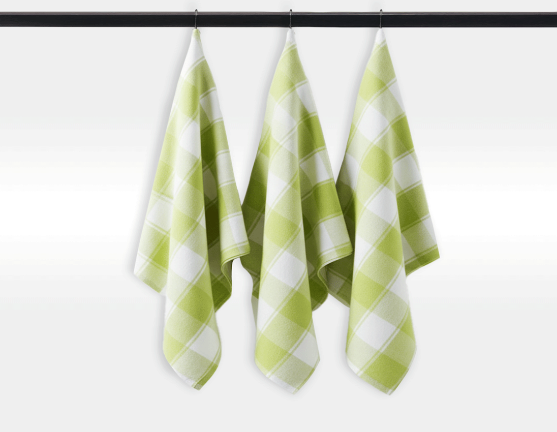 Chiffons: Torchons à vaisselle Color, lot de 3 + vert