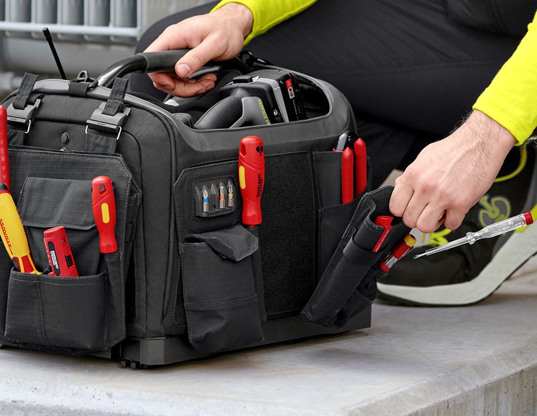 e.s.tool concept: Werkzeugtasche offen e.s.tool concept + schwarz 1