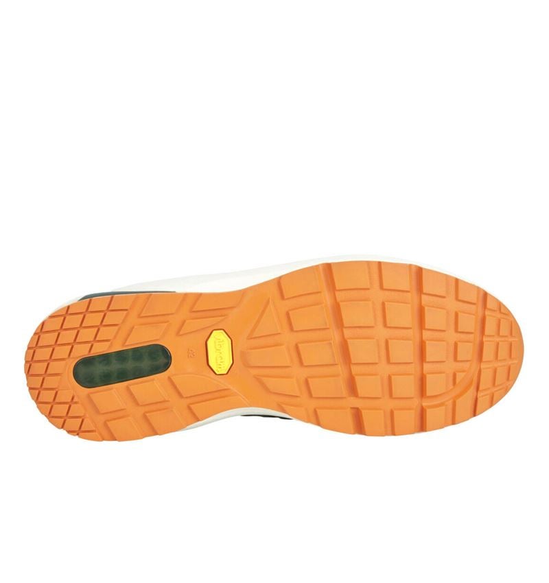O1: O1 Berufsschuhe e.s. Chete + blassgrün/kürbisorange 2