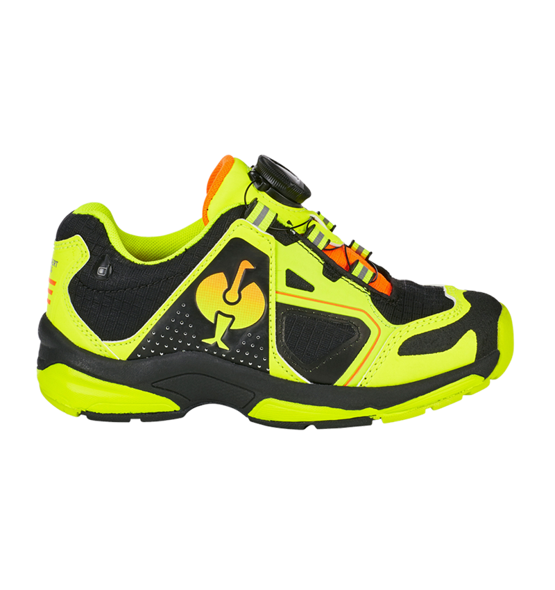 Chaussures pour enfants: Chaussures Allround e.s. Minkar II, enfants + noir/jaune fluo/orange fluo 1