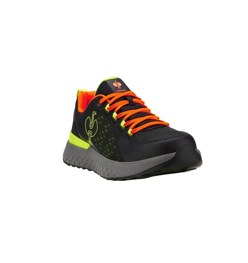 SB: SB Sicherheitshalbschuhe e.s. Comoe low + schwarz/warngelb/warnorange 2