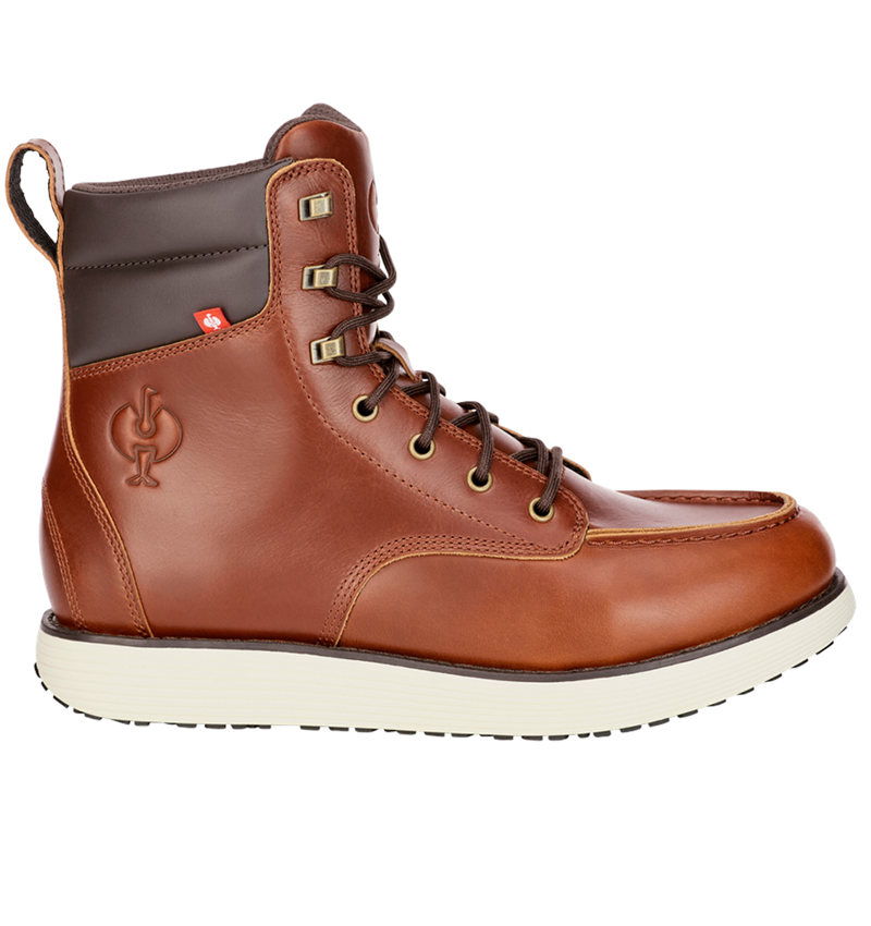 O2: O2 Berufsschuhe e.s. Boulder mid + rotbraun 4