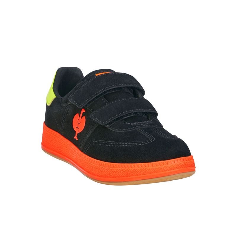 Kinderschuhe: Allroundschuhe Strauss.0900 low, Kinder + schwarz/warngelb/warnorange 4