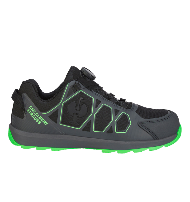 S1: S1 Sicherheitshalbschuhe e.s. Baham II low + anthrazit/seegrün