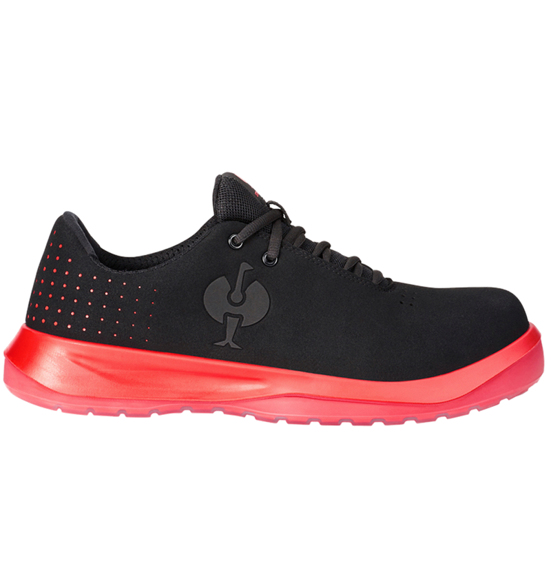 S1P: S1P Sicherheitshalbschuhe e.s. Banco low + schwarz/solarrot 1