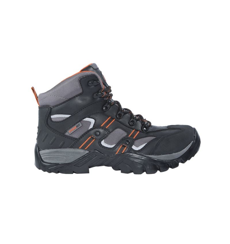 S3: STONEKIT S3 Chaussures hautes de sécurité Torino + noir/orange 1