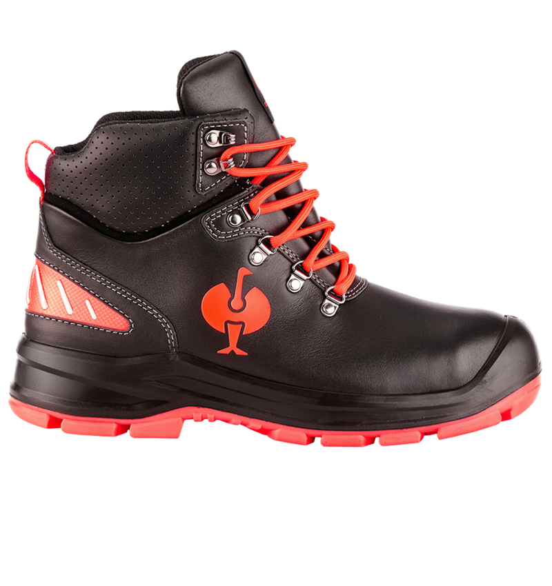 S3: S3 Sicherheitsschuhe e.s. Umbriel II mid + schwarz/warnrot 1
