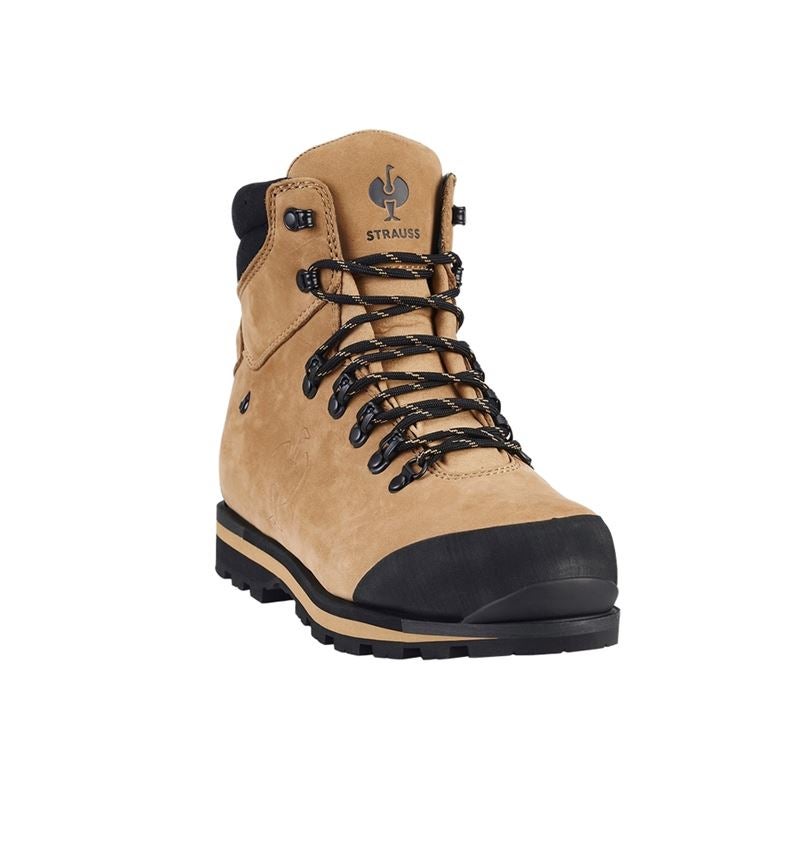 S7: S7L Chaussures de sécurité  e.s. Alrakis II mid + brun amande/noir 5