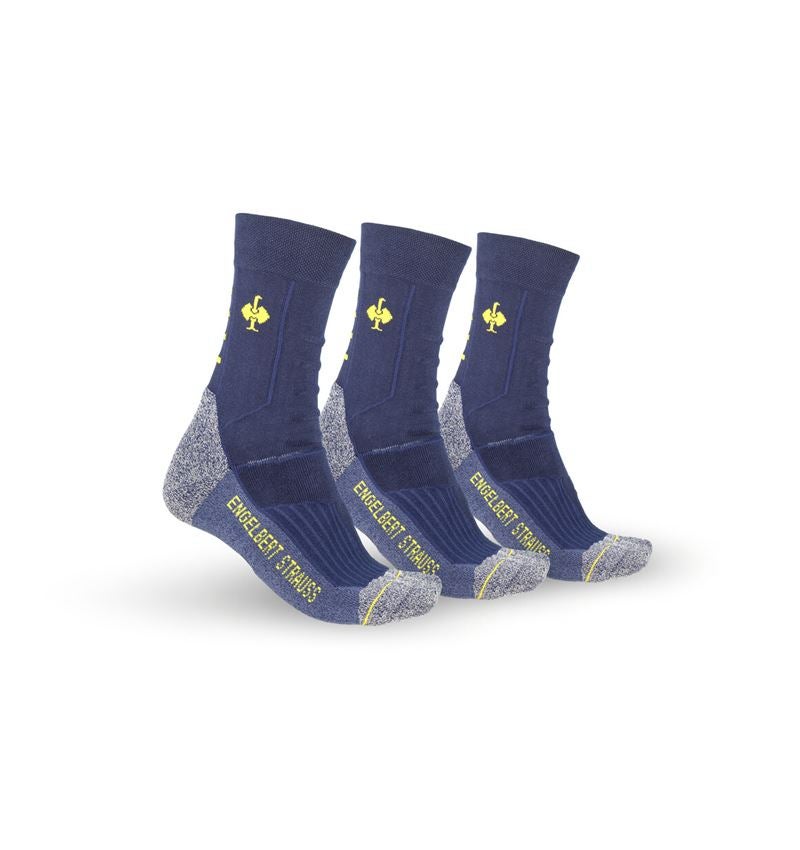 Chaussettes | Bas: e.s. Chaussettes function complètes light/high + bleu foncé