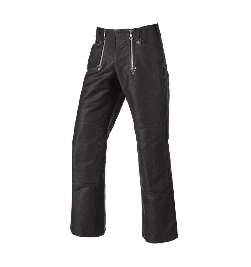 Pantalons de travail: Pant.corp.en Retors double e.s. a.pattes d'éléphan + noir 2