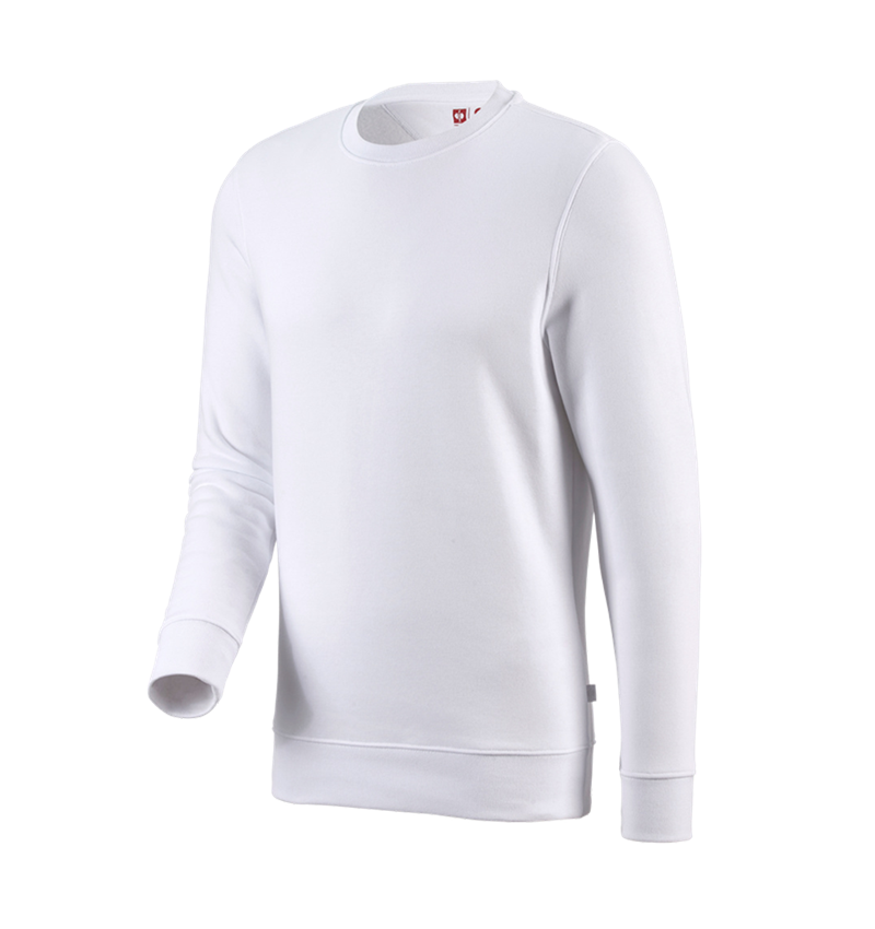 Shirts & Co.: e.s. Sweatshirt poly cotton + weiß 3
