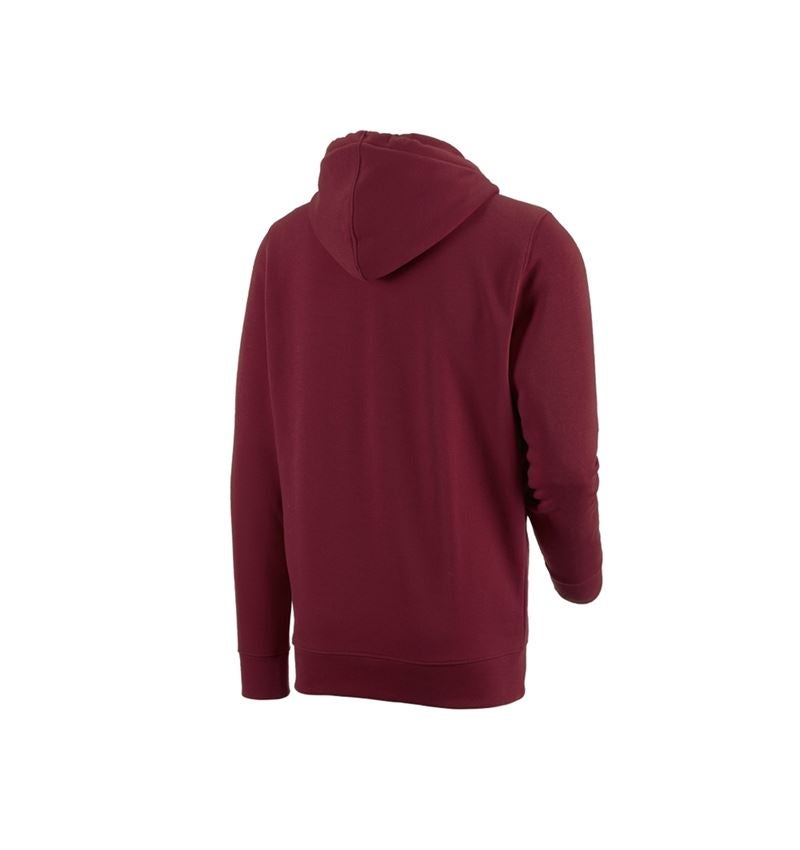 Shirts & Co.: e.s. Hoody-Sweatjacke poly cotton + bordeaux 1