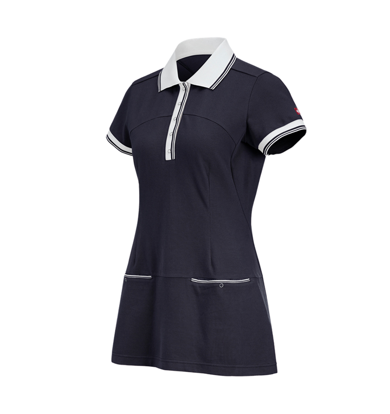 Robes | Jupes	: Robe piqué e.s.avida + bleu foncé 3