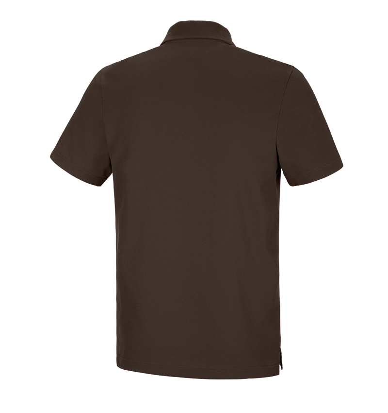 Shirts & Co.: e.s. Funktions Polo-Shirt poly cotton + kastanie 1