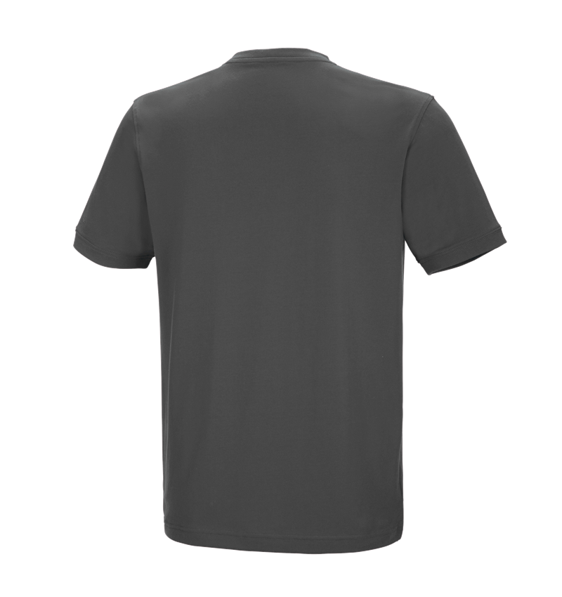 Hauts: e.s. T-shirt cotton stretch V-Neck + anthracite 3