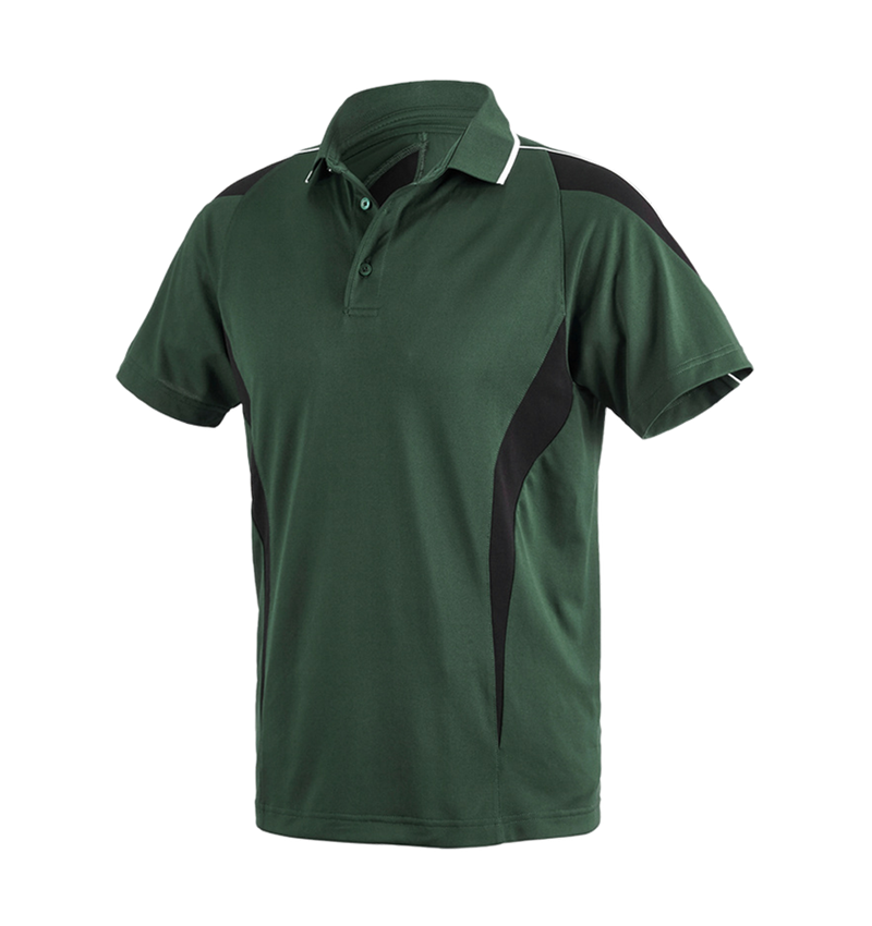 Hauts: e.s. Polo-shirt fonctionnel poly Silverfresh + vert/noir 2