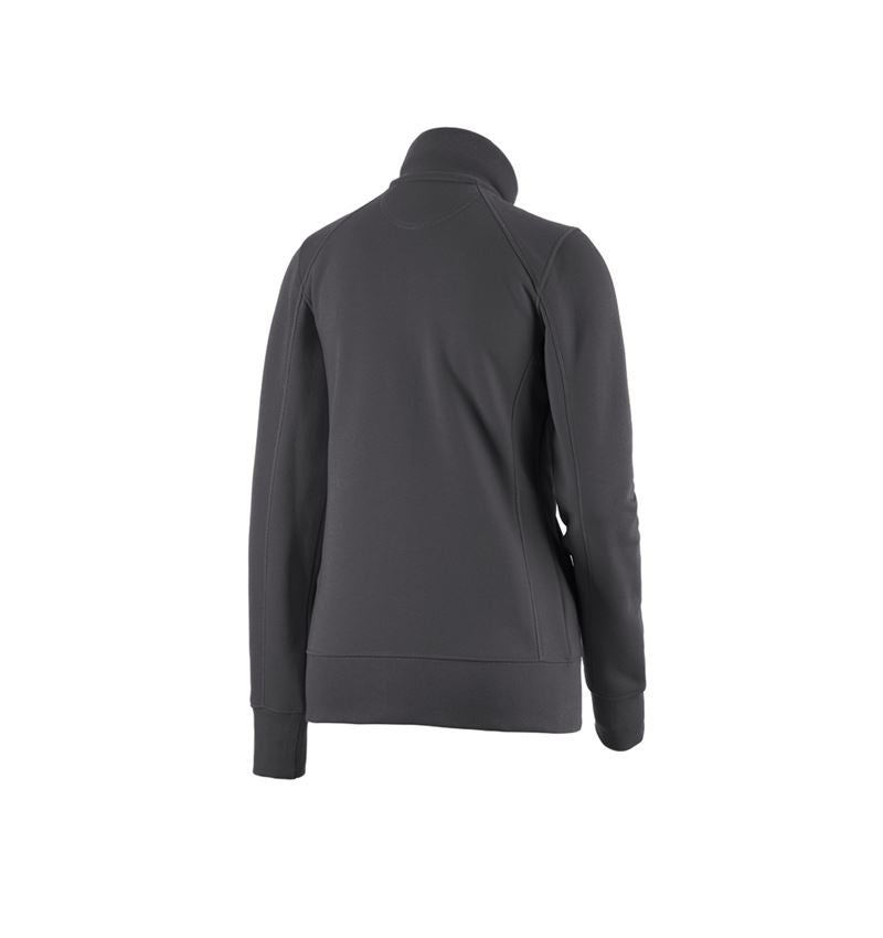 Shirts & Co.: e.s. Sweatjacke poly cotton, Damen + anthrazit 2