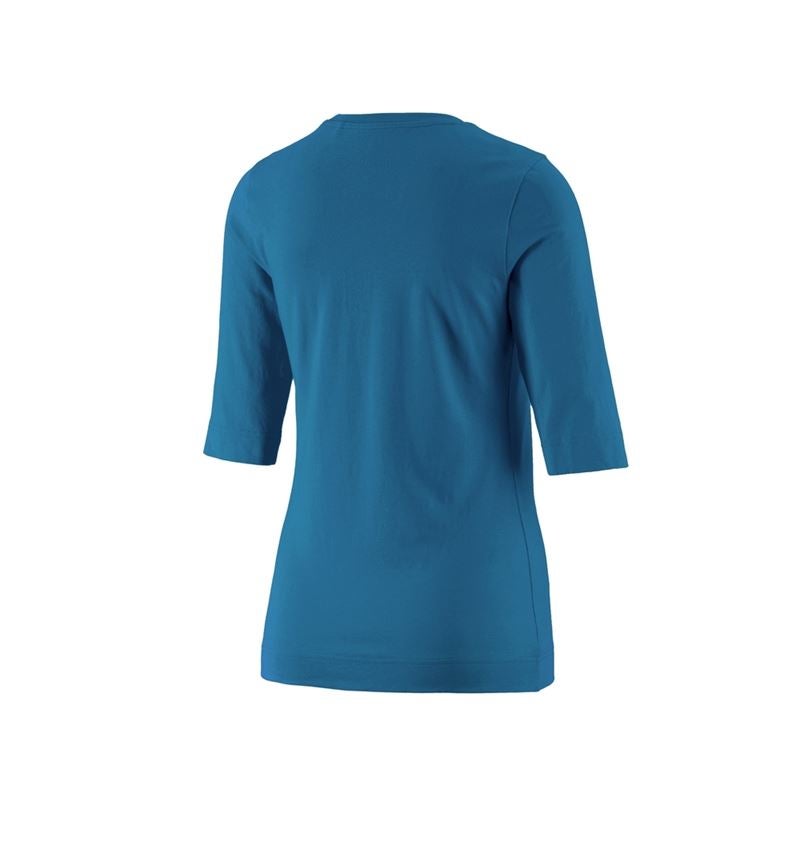 Hauts: e.s. Shirt à manches 3/4 cotton stretch, femmes + atoll 3